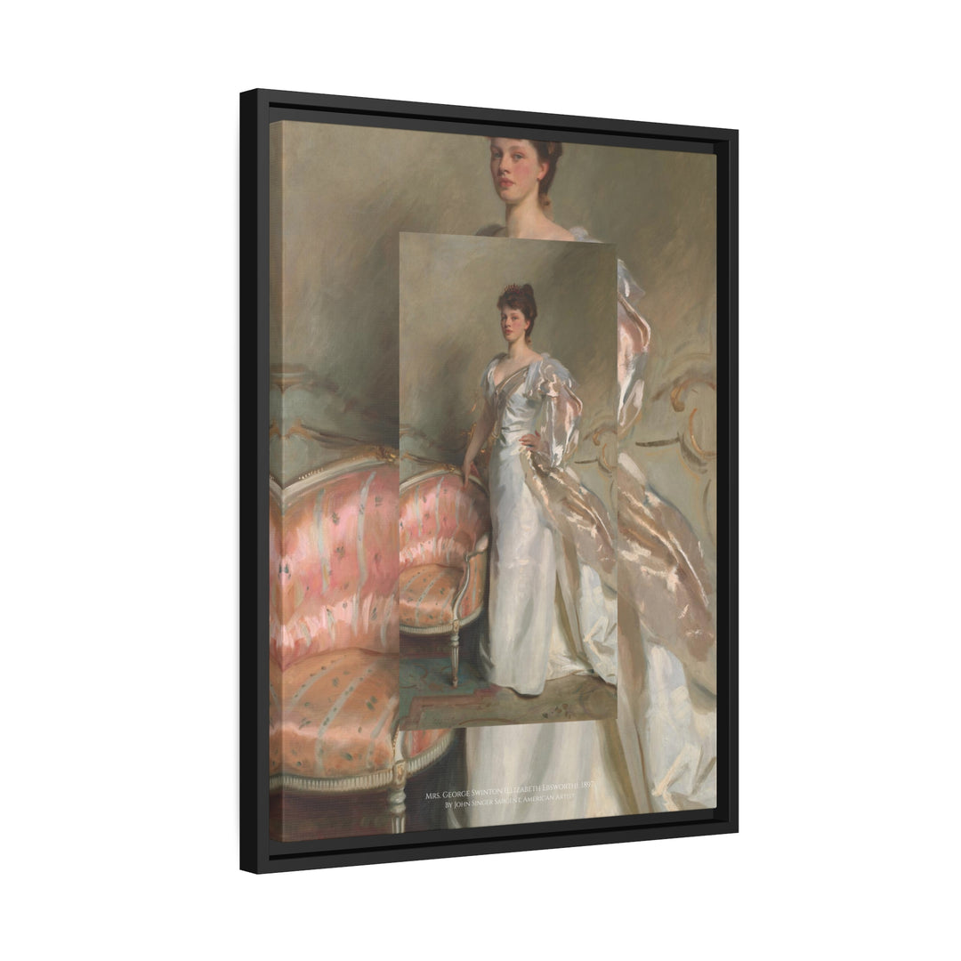 Matte Canvas in Black Frame, Mrs. George Swinton by John Singer Sargent