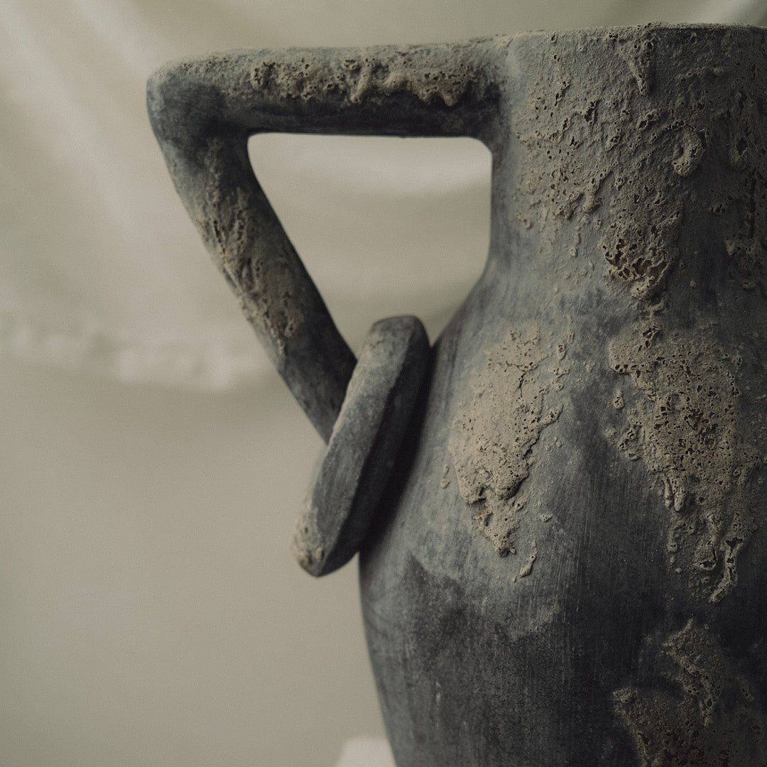 Handmade Clay Vessel Vase, Volcano