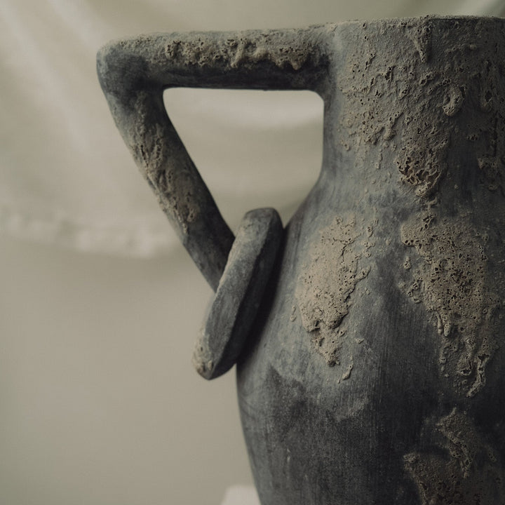 Handmade Clay Vessel Vase, Volcano