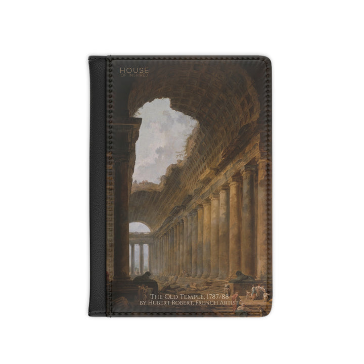 Passport Cover, The Old Temple by Hubert Robert