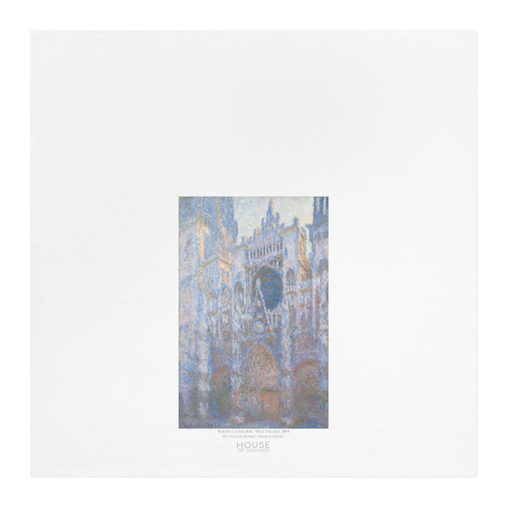 Kitchen Tea Towel, Rouen Cathedral, West Façade by Claude Monet