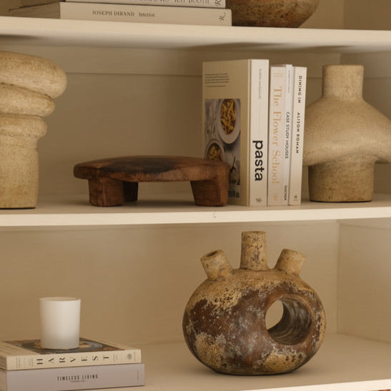 Handmade Clay Vessel Vase, Heart