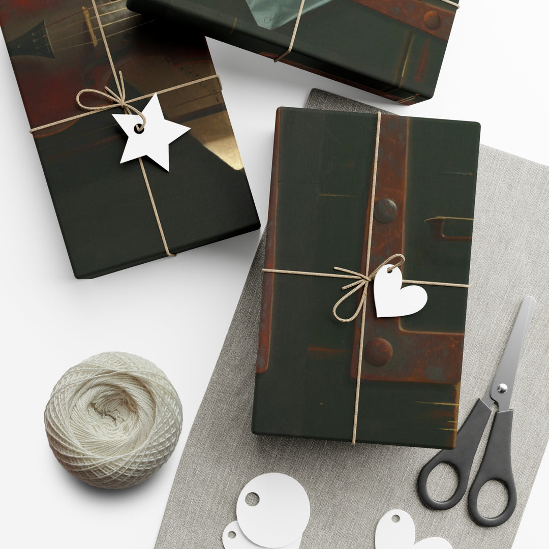 Gift Wrapping Paper, The Old Violin by William Michael Harnett