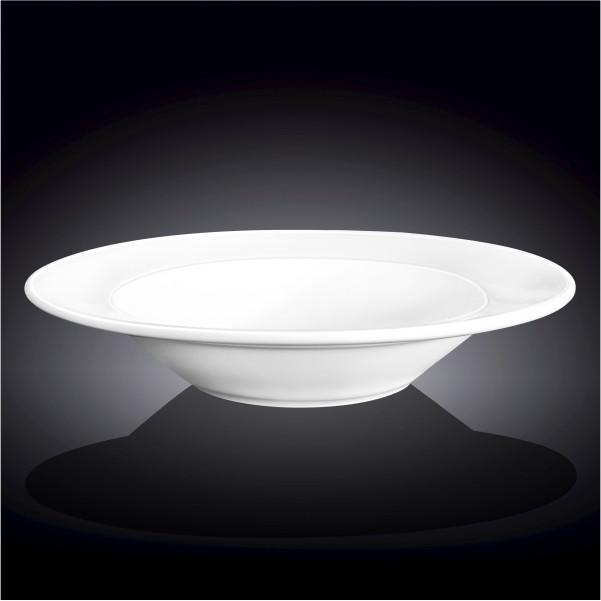 Porcelain Rolled Rim Deep Plate, 12 Inches