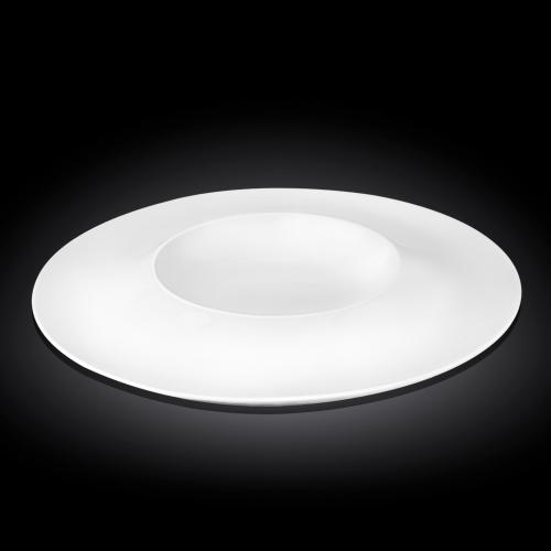 Porcelain Round Plate, Super Wide Rim