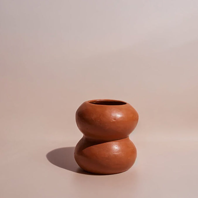 Handmade Terracotta Sculptural Vase, Object II