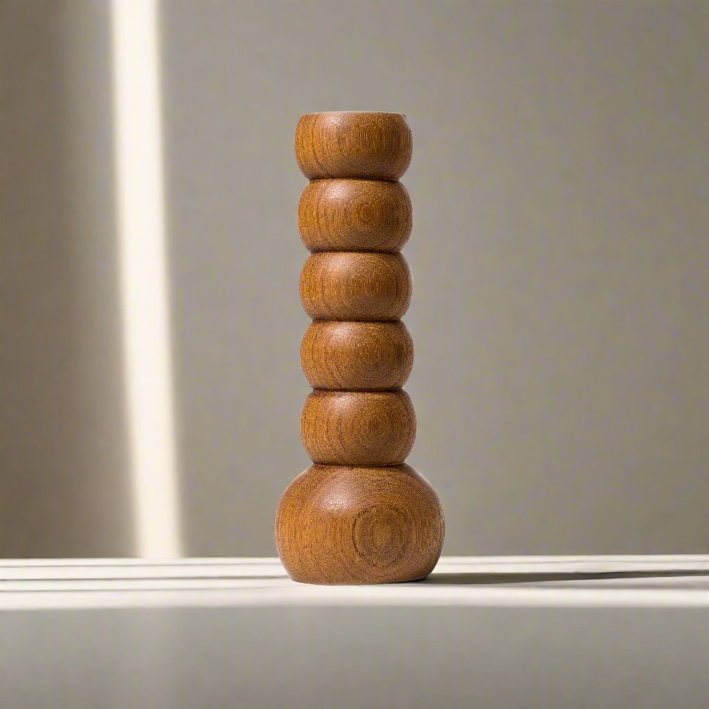 Granadillo Wood 9" Vase, Style 2
