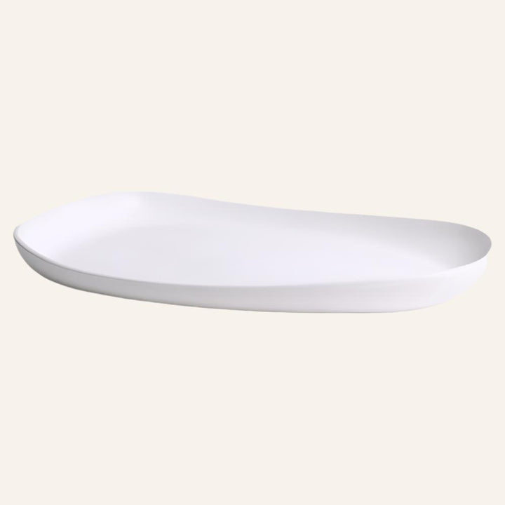 Handmade Stoneware Serving Platter, White or Black