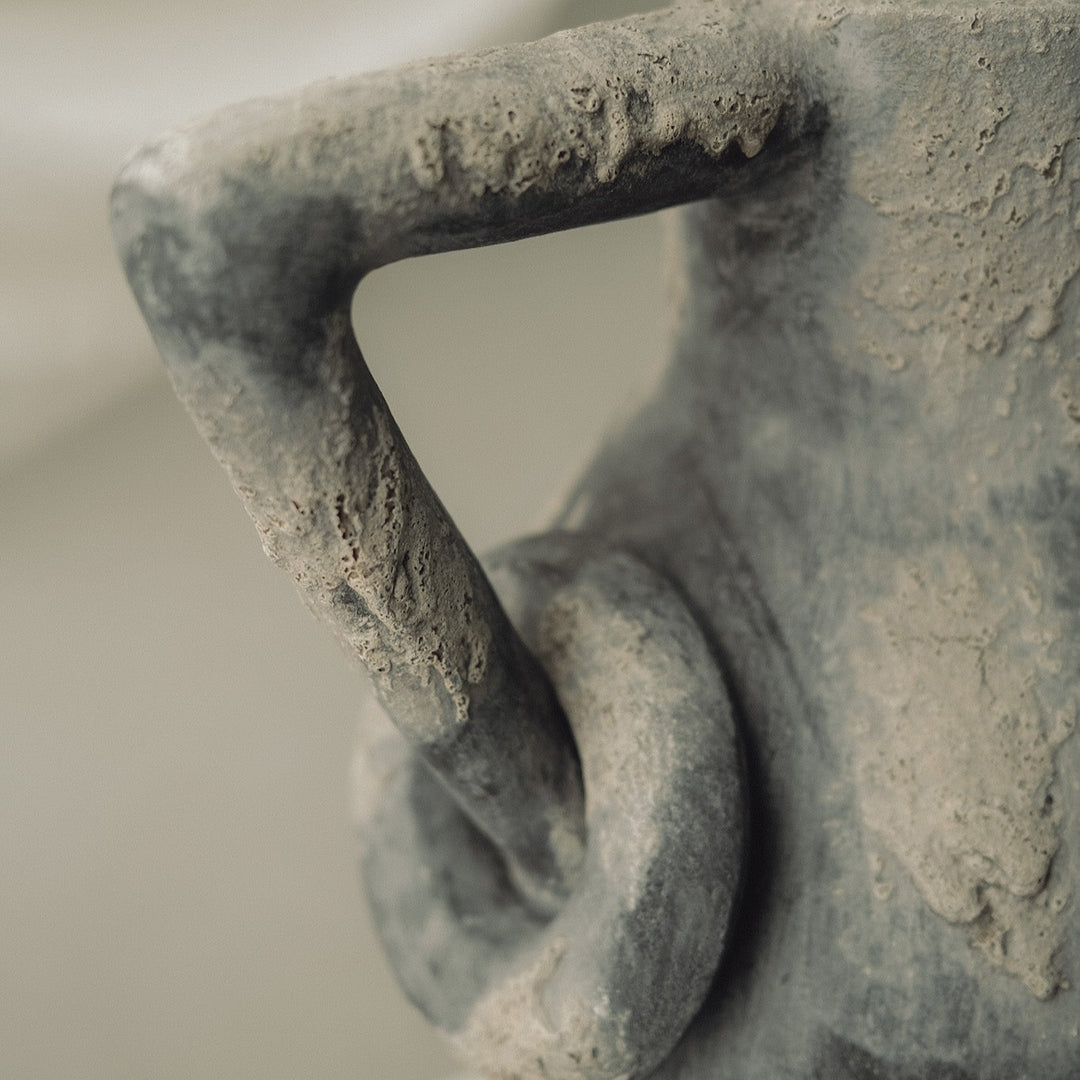 Handmade Clay Vessel Vase, Volcano
