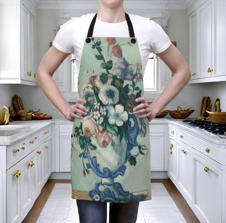 Apron, Flowers in a Rococo Vase by Paul Cézanne