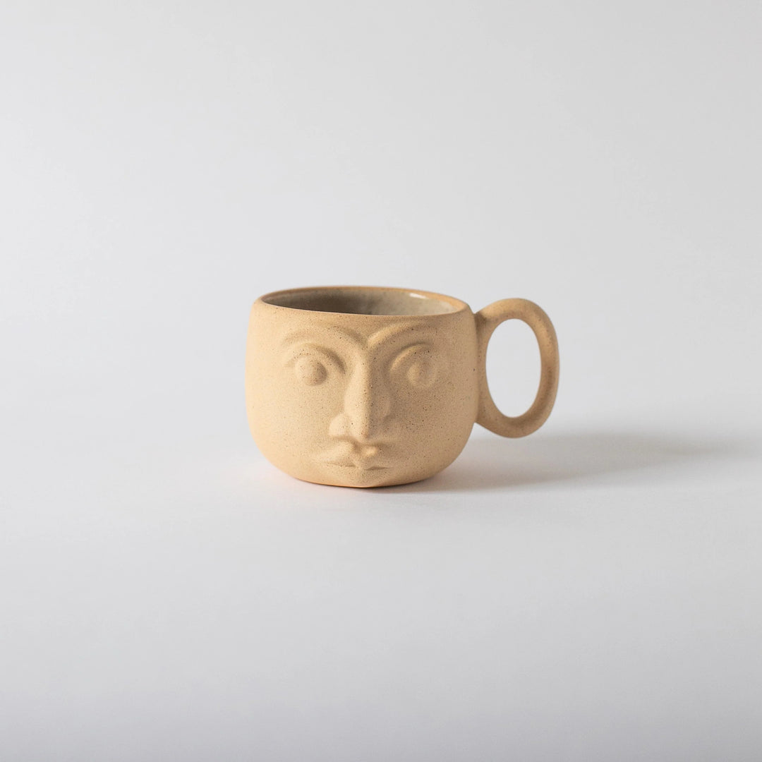 Handcrafted Artisanal Mug, Face