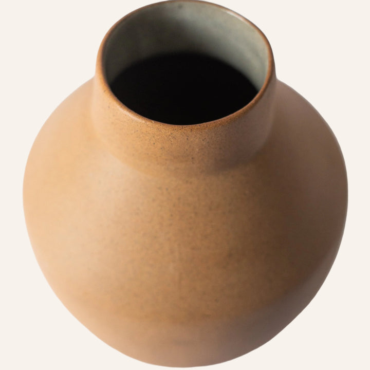 Handcrafted Mexican Clay Vase, Artisan