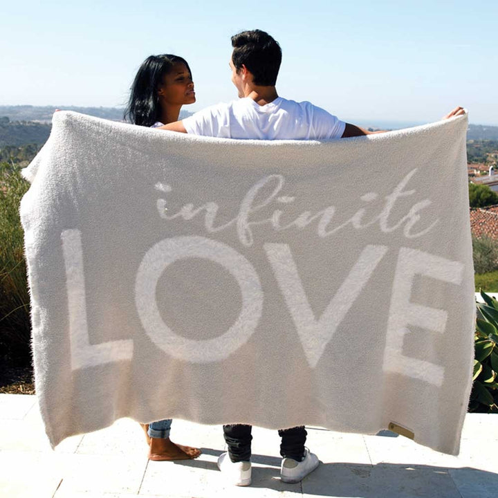 Big Infinite Love Dream Blanket, Silver