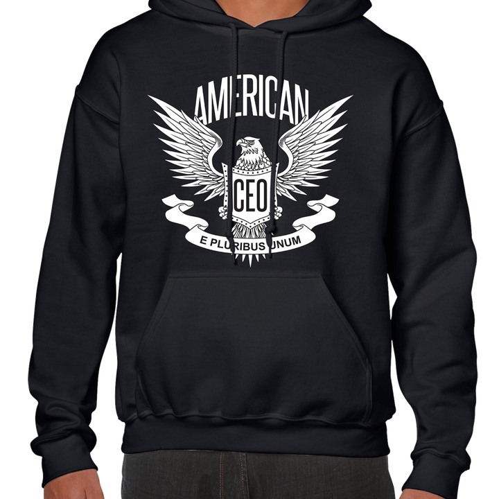 Men’s Hoodie, American CEO Patriotic Eagle