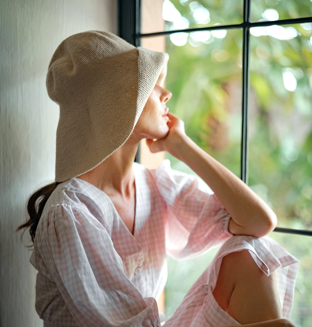 Crochet Hat, Off White