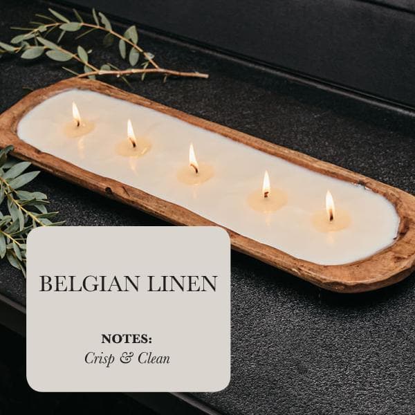 5-Wick Soy Candle, Belgian Linen