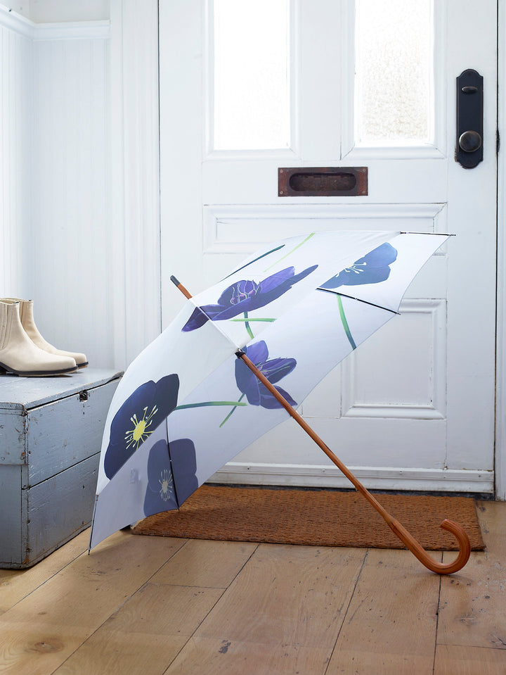 Large Umbrella, Black flowers