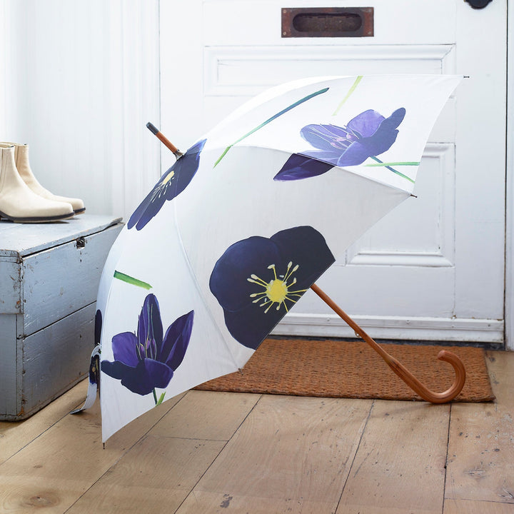 Large Umbrella, Black flowers