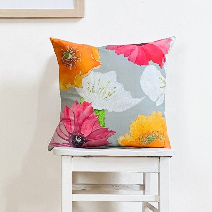 Throw Pillow, Cactus Flowers