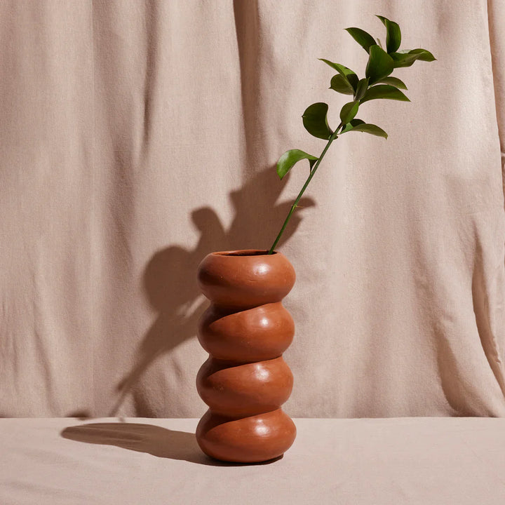 Handmade Terracotta Sculptural Vase, Object IV