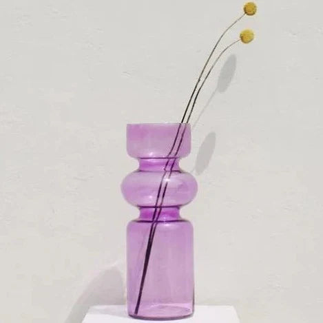 Frosted Glass Vase, Sculptural