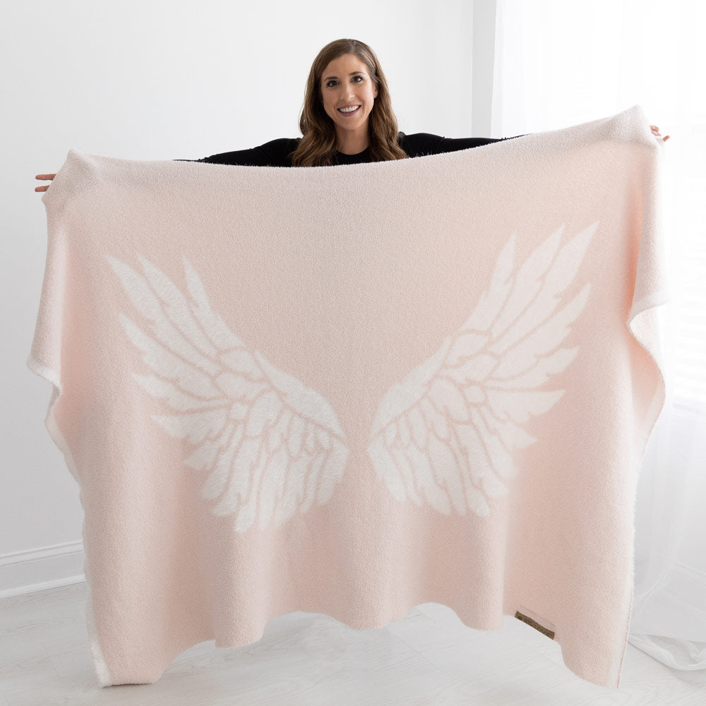 Big Wings Dream Blanket, Light Pink