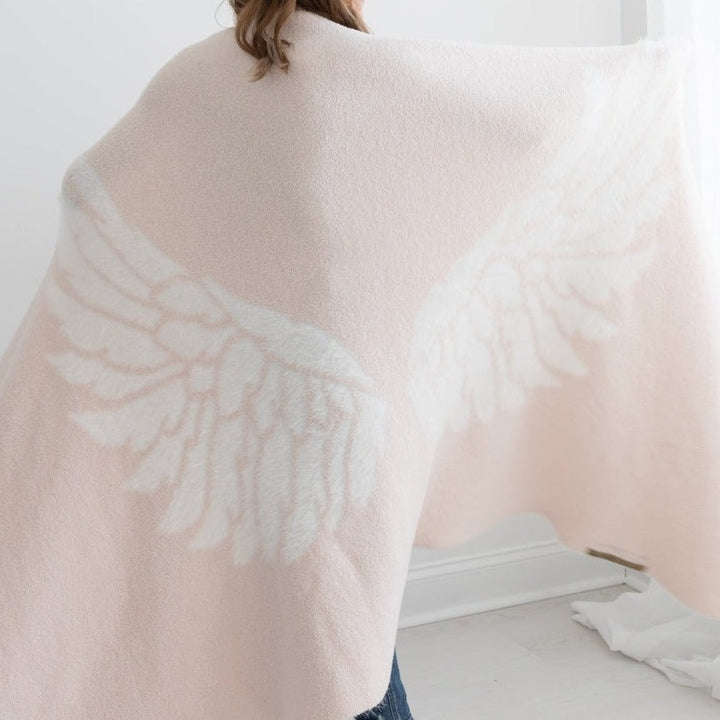 Big Wings Dream Blanket, Light Pink