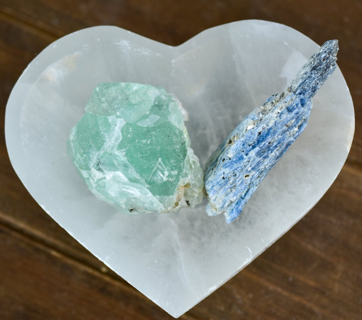 Crystal Heart Bowl, Selenite