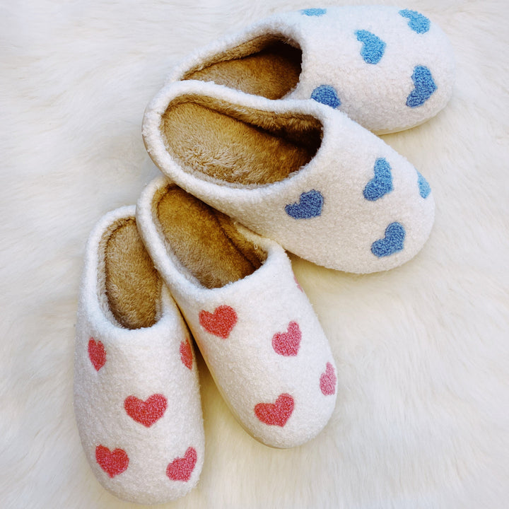 Closed Toe Slippers, Hearts