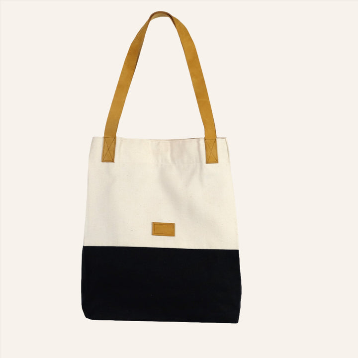 Block Tote Bag, Black