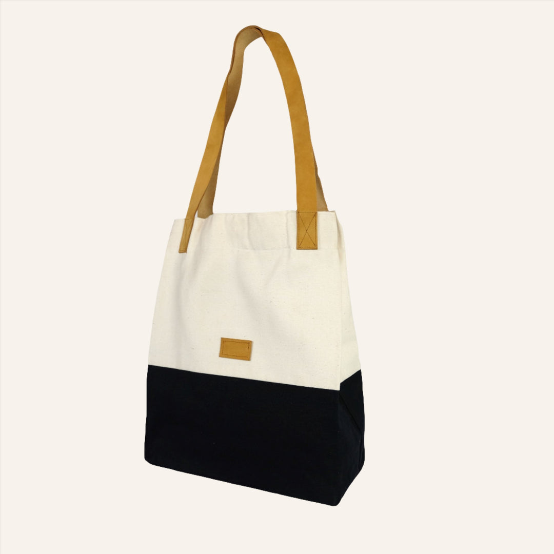 Block Tote Bag, Black