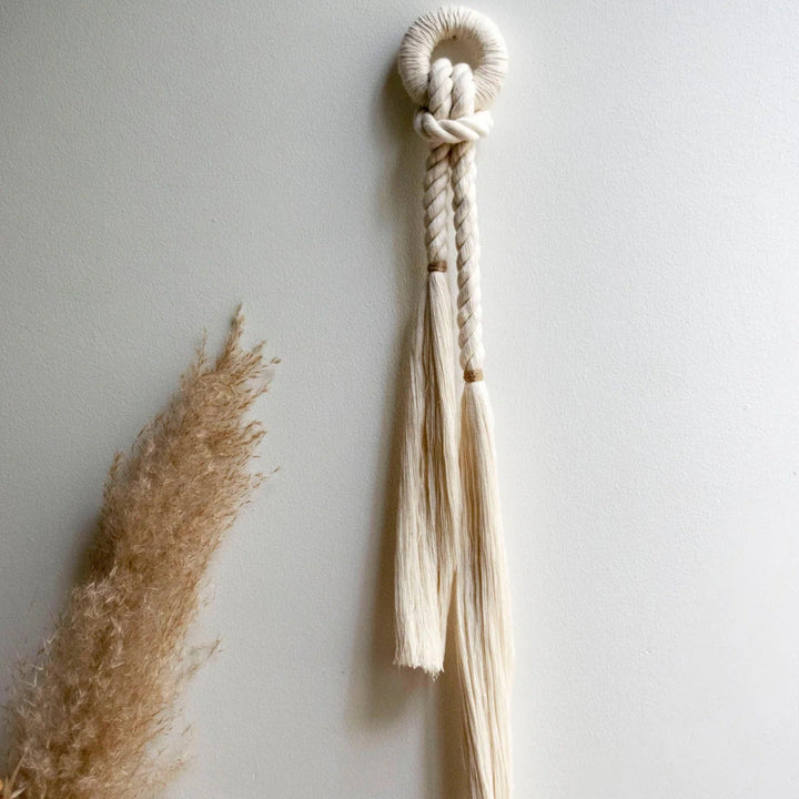 Handmade Petite Wall Hanging, Cotton & Jute