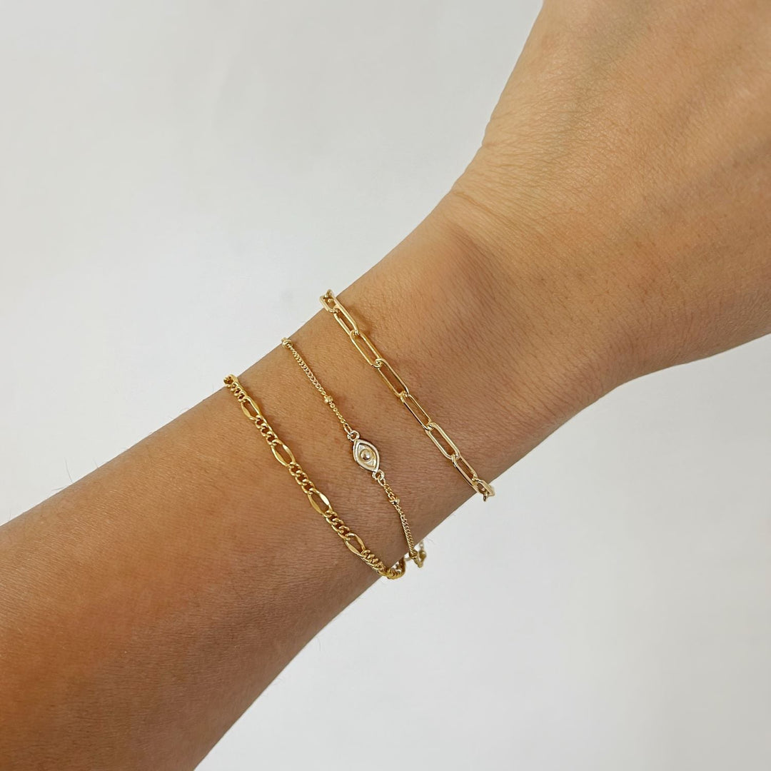 Bracelet, Evil Eye Gold or Silver