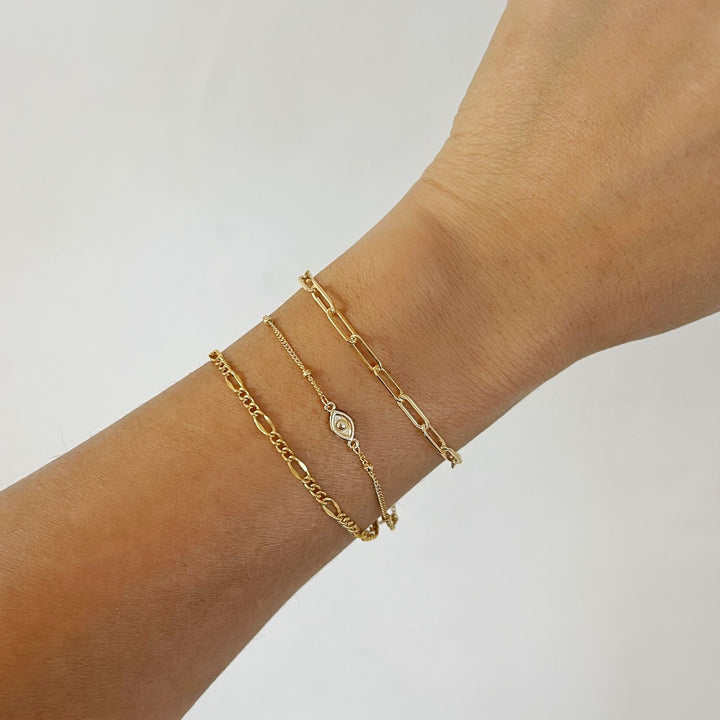 Bracelet, Evil Eye Gold or Silver