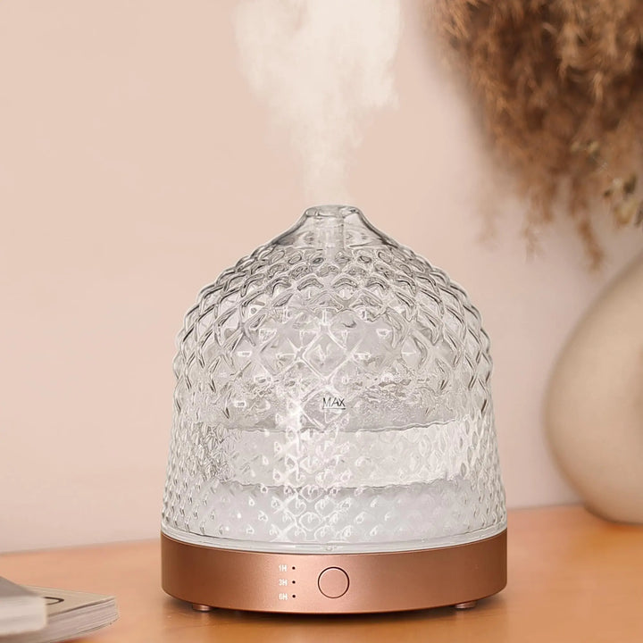 Hand-blown Glass Dome Essential Oil Diffuser, 200mL