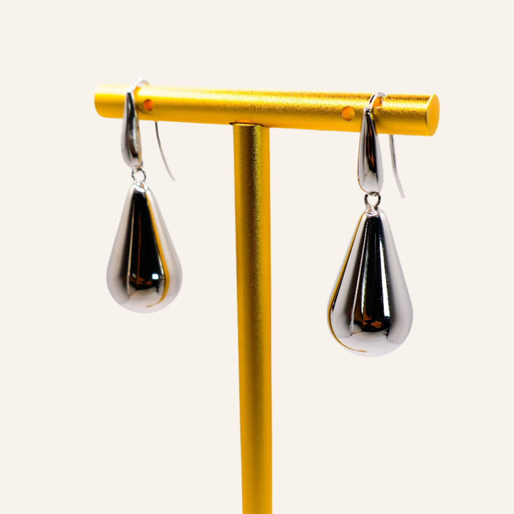 Italian Raindrop Earrings, 925 Sterling Silver