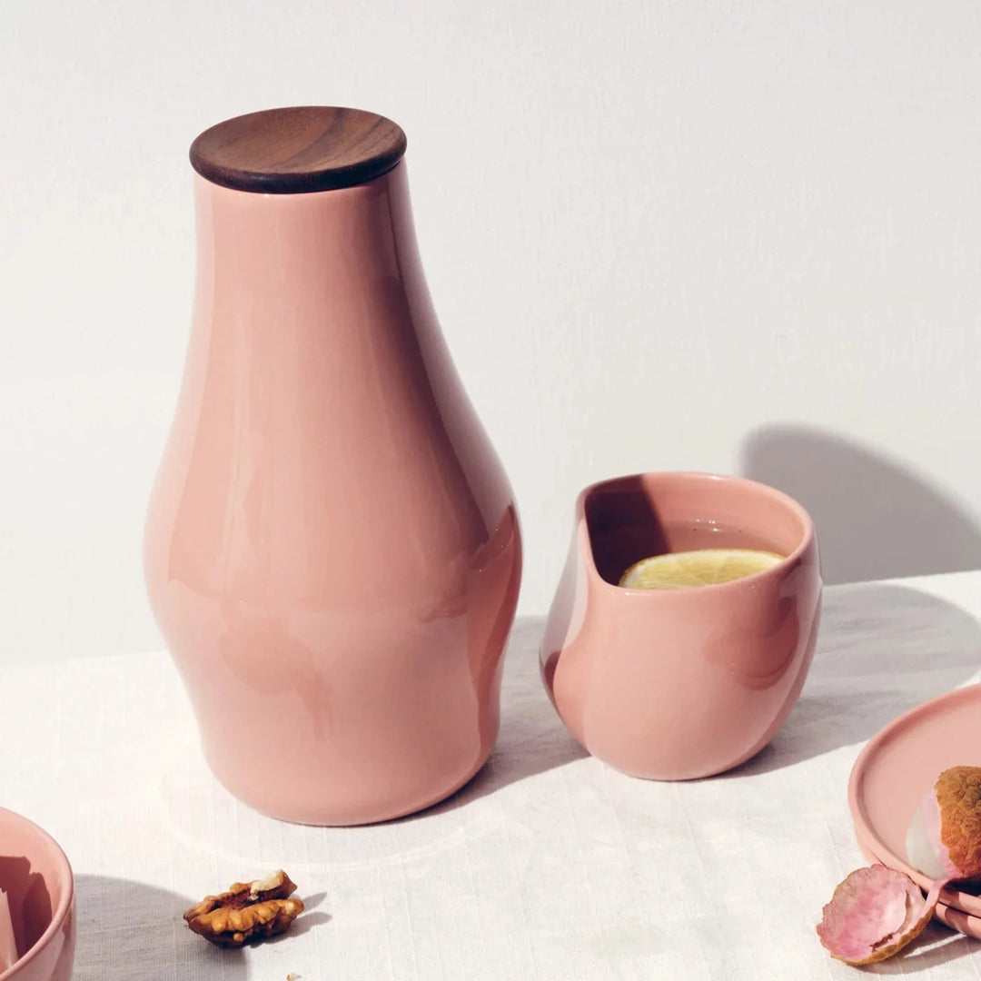 Hand-Glazed Medium Sculptural Set of 2 Cups, Variety of Colors