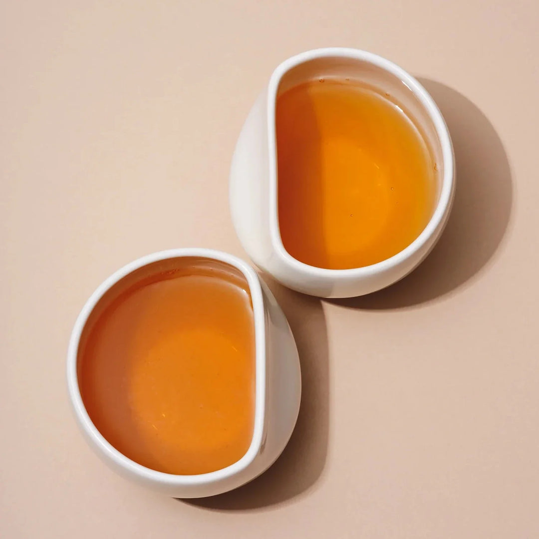 Hand-Glazed Large Tea Set, White or Coral
