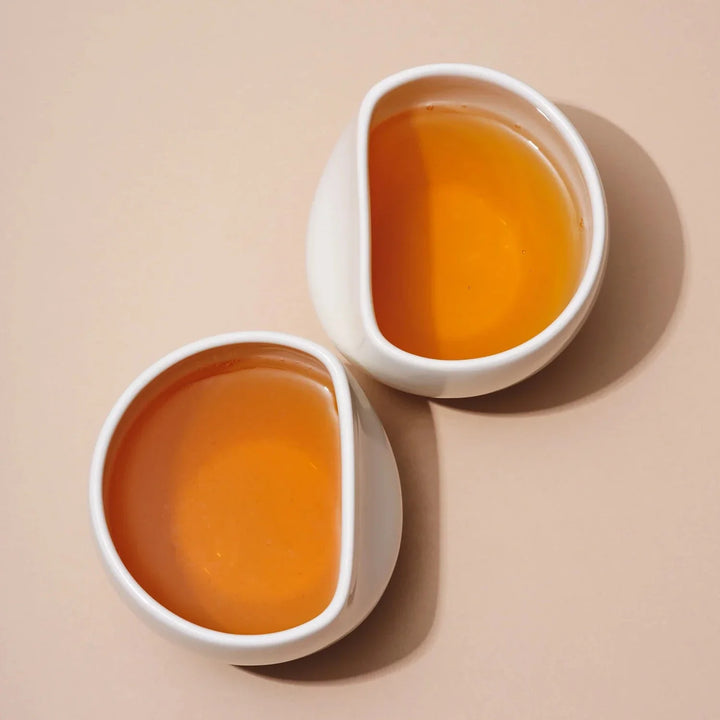 Hand-Glazed Large Tea Set, White or Coral