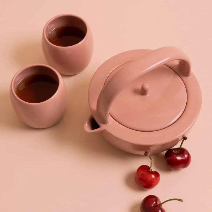 Hand Glazed Small Tea Set of 3, Variety of Colors