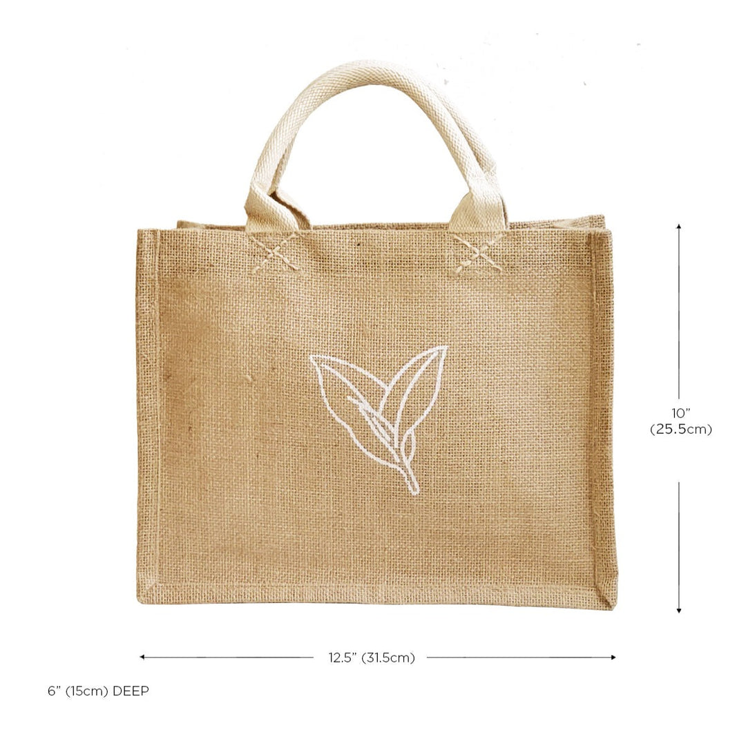 Jute Unlined Canvas Bag, Nature (Small)