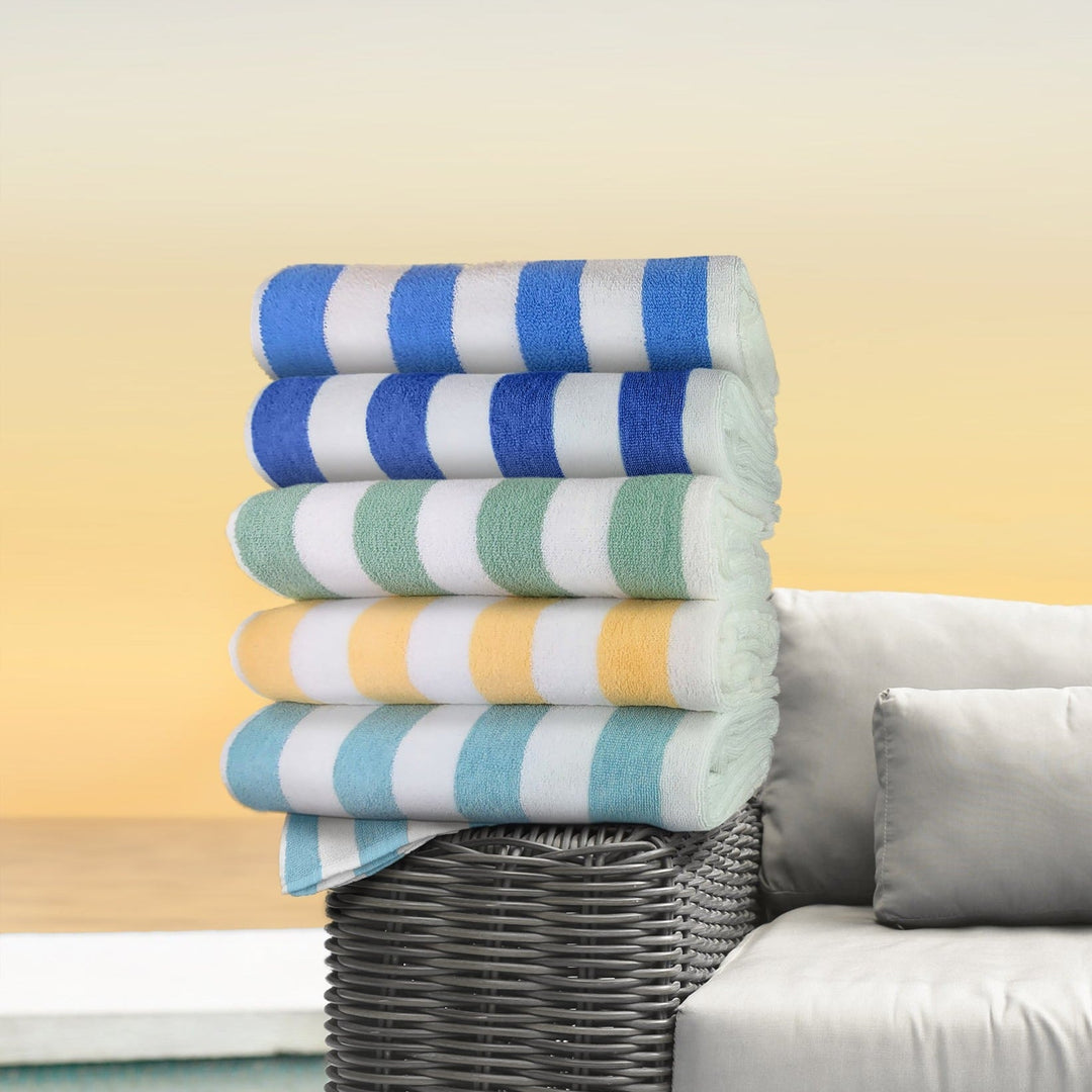 Pool Towels (Pack of 2), Cabana Stripes