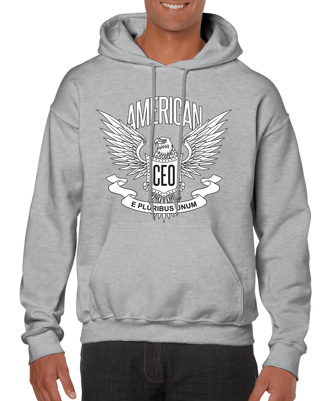 Men’s Hoodie, American CEO Patriotic Eagle