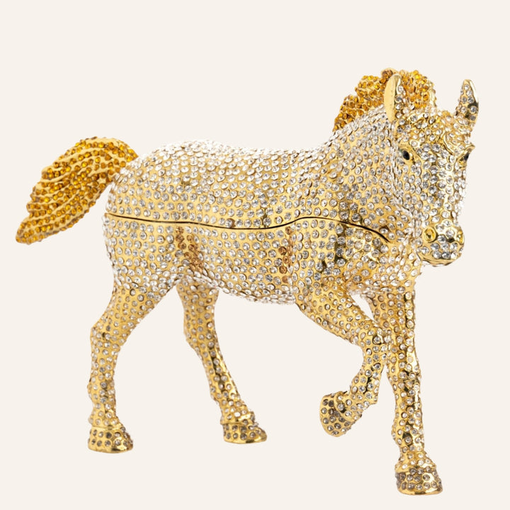 Luxe Horse Trinket Holder, 24K Gold Plated