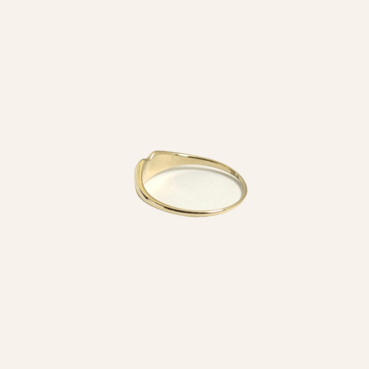 Slim Heart Ring, 10K Gold