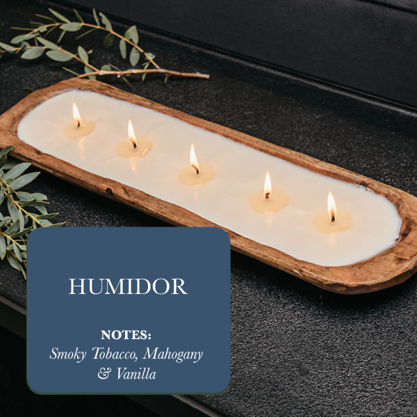 5-Wick Soy Candle, Humidor