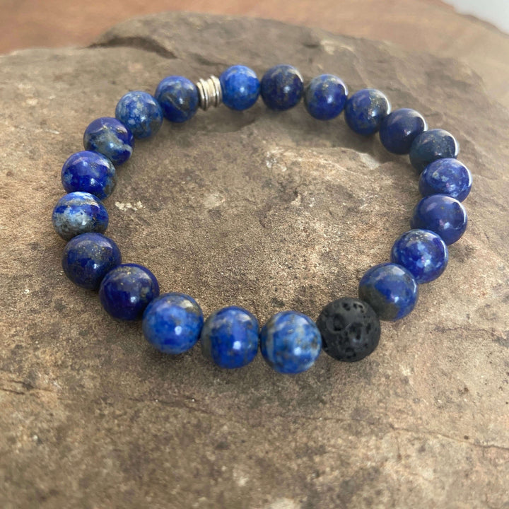 Stone Wristband, Lapis Lazuli