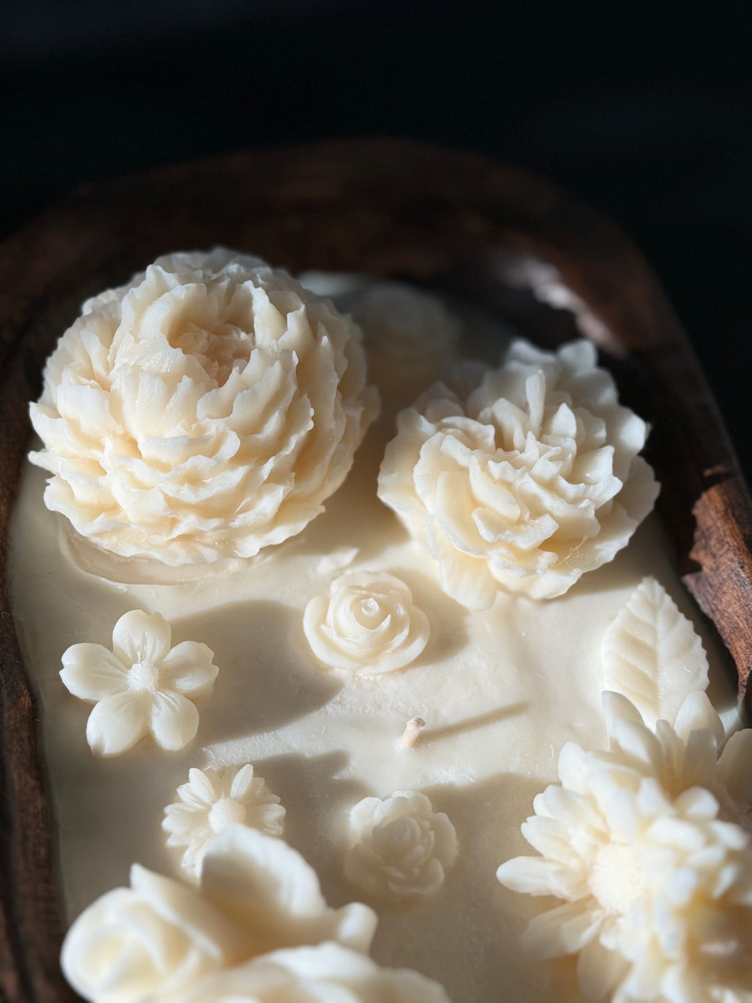 Scented Candle in a Dough Bowl, Garden of Flowers