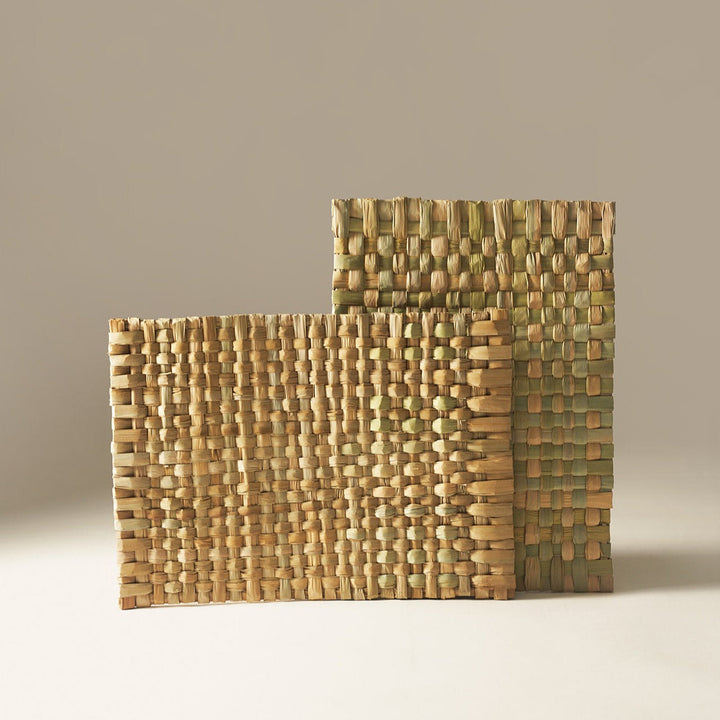 Handwoven Ennea Reed Placemats, Set of 4