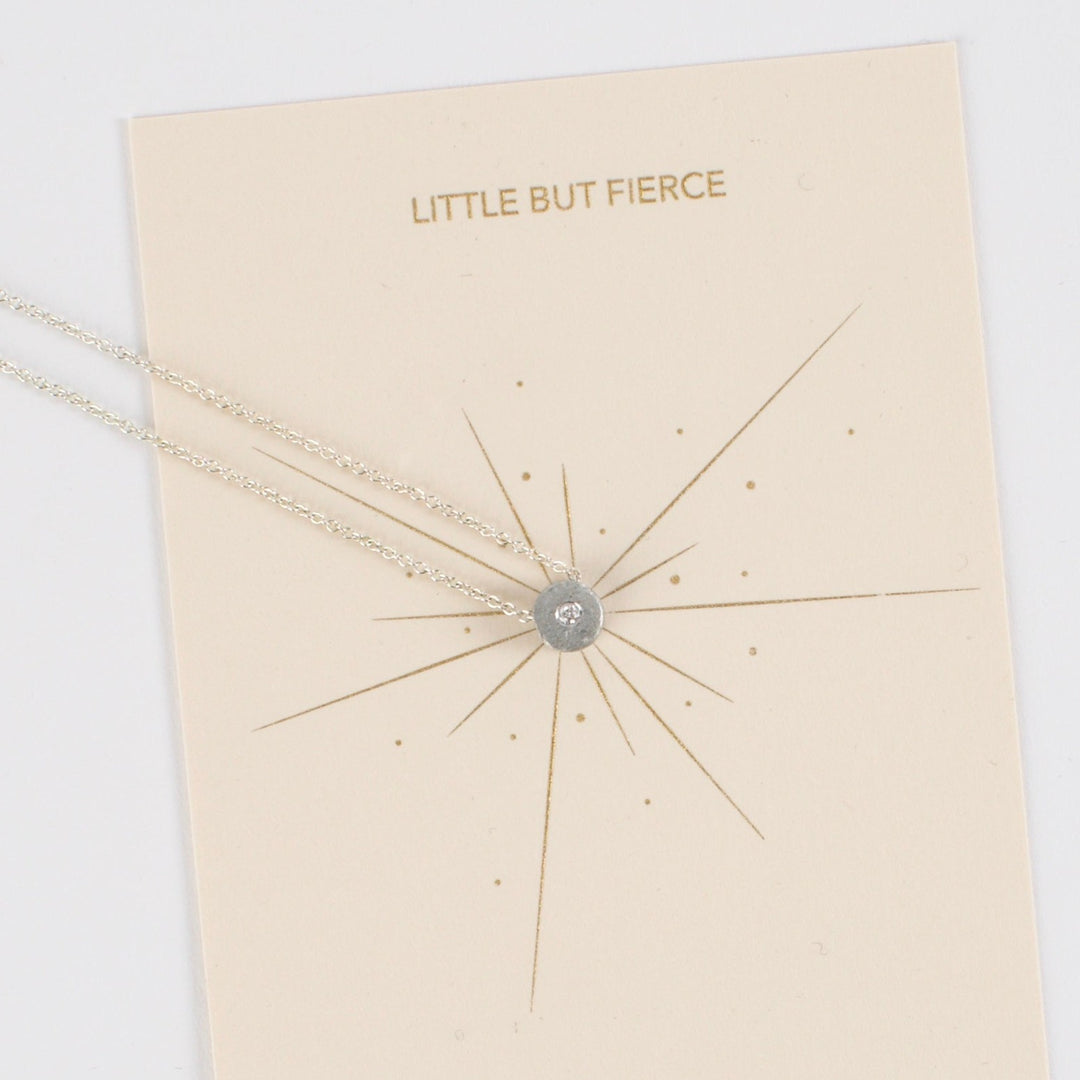 Necklace, White Diamond Peacebomb